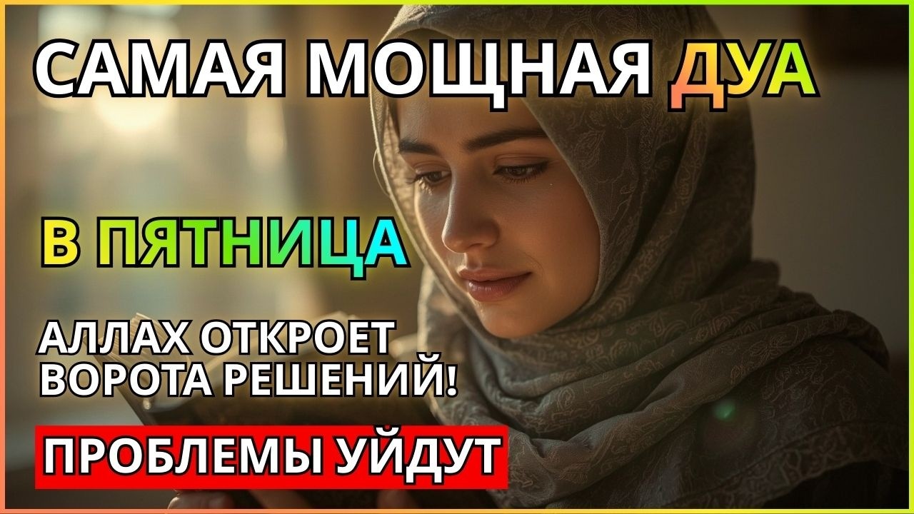 💞САМАЯ СИЛЬНАЯ Дуа в ПЯТНИЦА Все желания сбываются! #дуа 🤲🔑