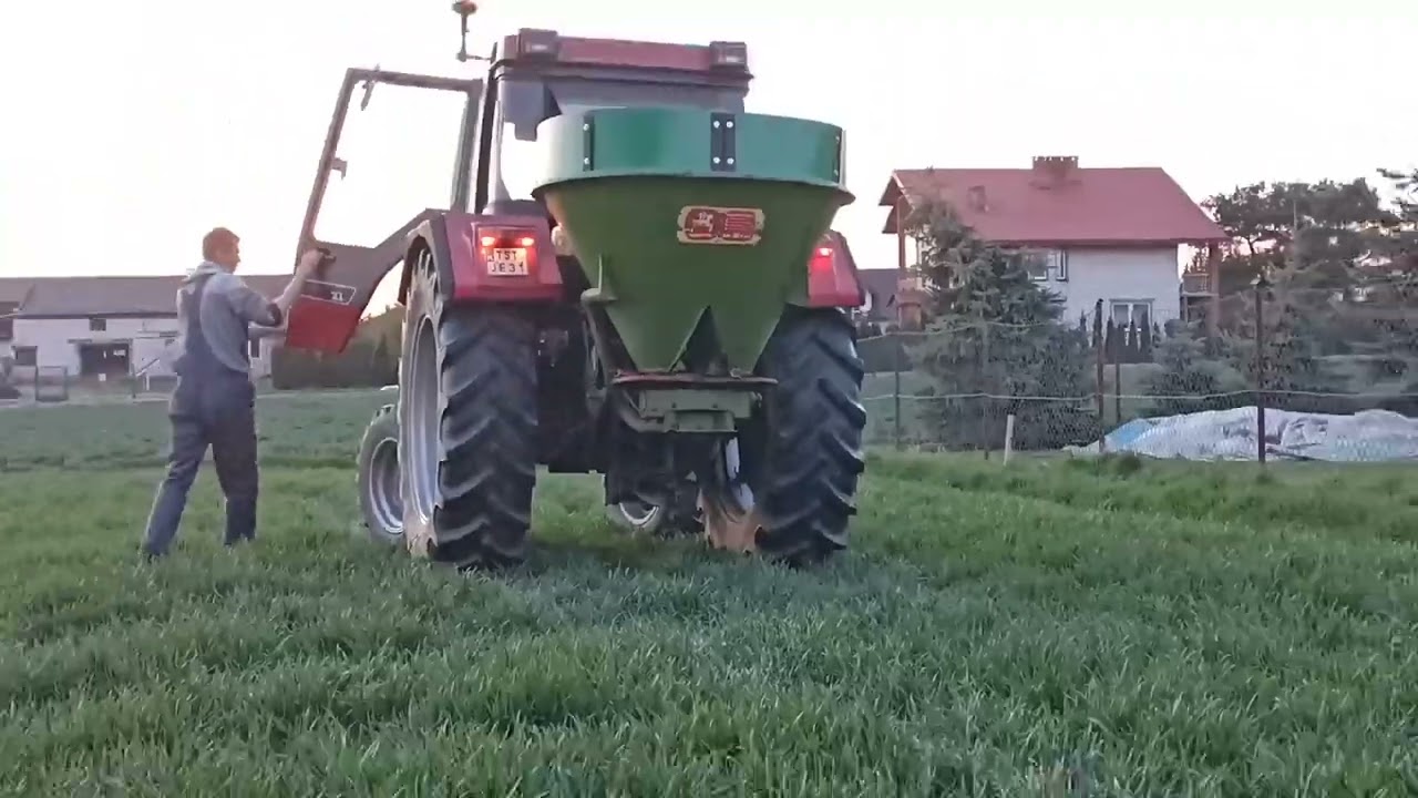 Siew nawozów 2025 [Case IH 695 XL, Amazone za-e 400] Lubelskie HD