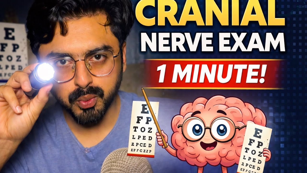 Cranial Nerve Exam in 60 Seconds 🧠 | Clinical Skills