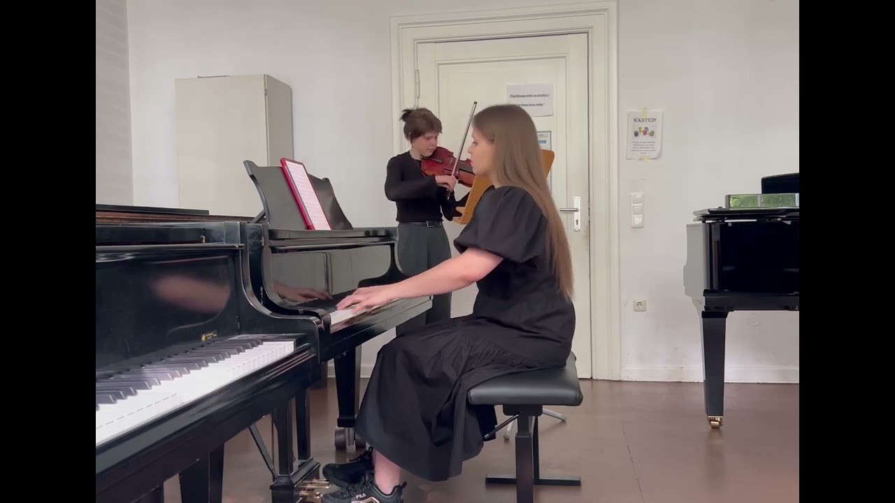 E. Grieg - Sonata No.3 in C minor, op.45 2.mov. Pleshakova M-L, Vashchenko K