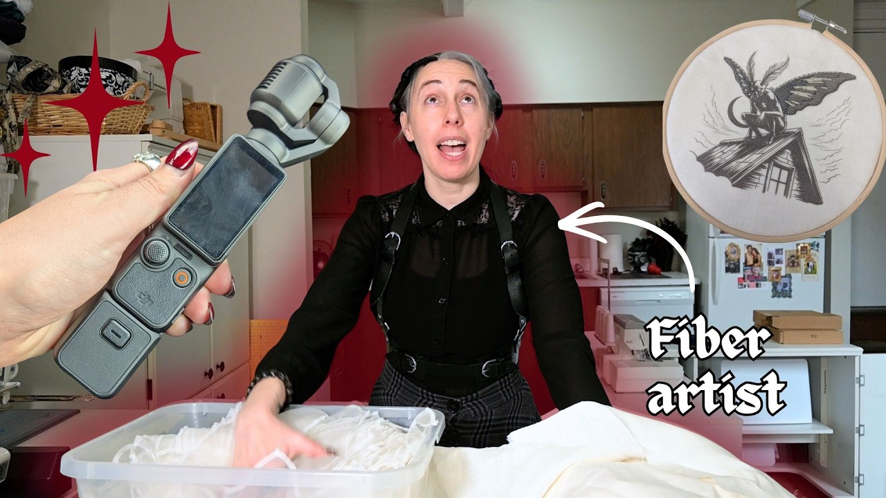 Studio Vlog 🪡 Developing new embroidery kits 🧵 Oddities Expo 🪲 New Camera Gear🎥