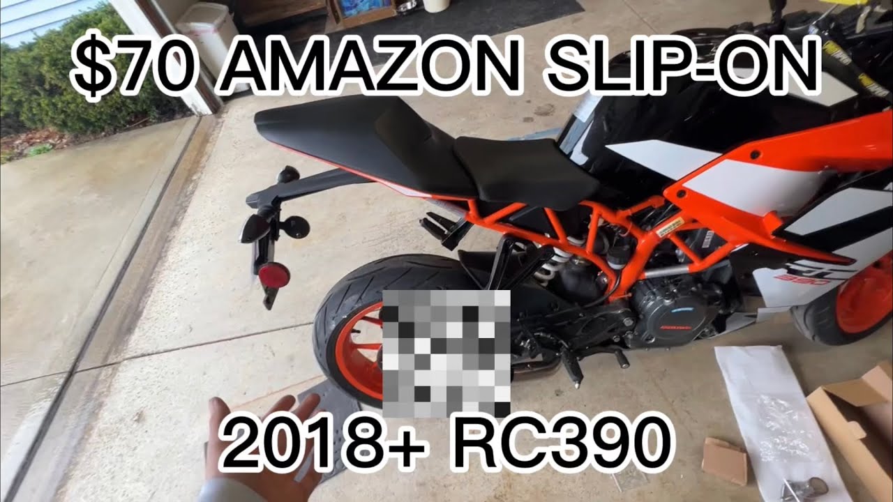 Custom $70 Amazon Slip-On Exhaust for the RC390!