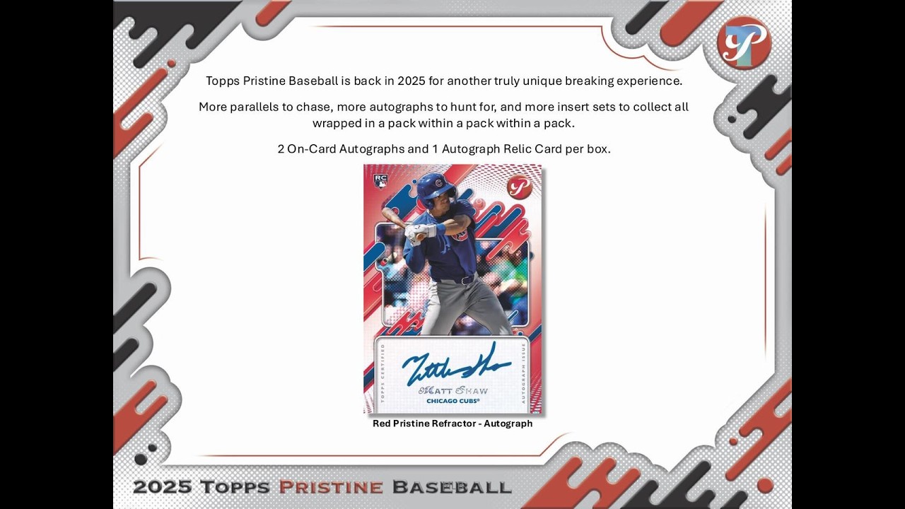 2025 Topps Pristine Baseball Full Case PYT Pick Your Team Break #3 - 2/20/26