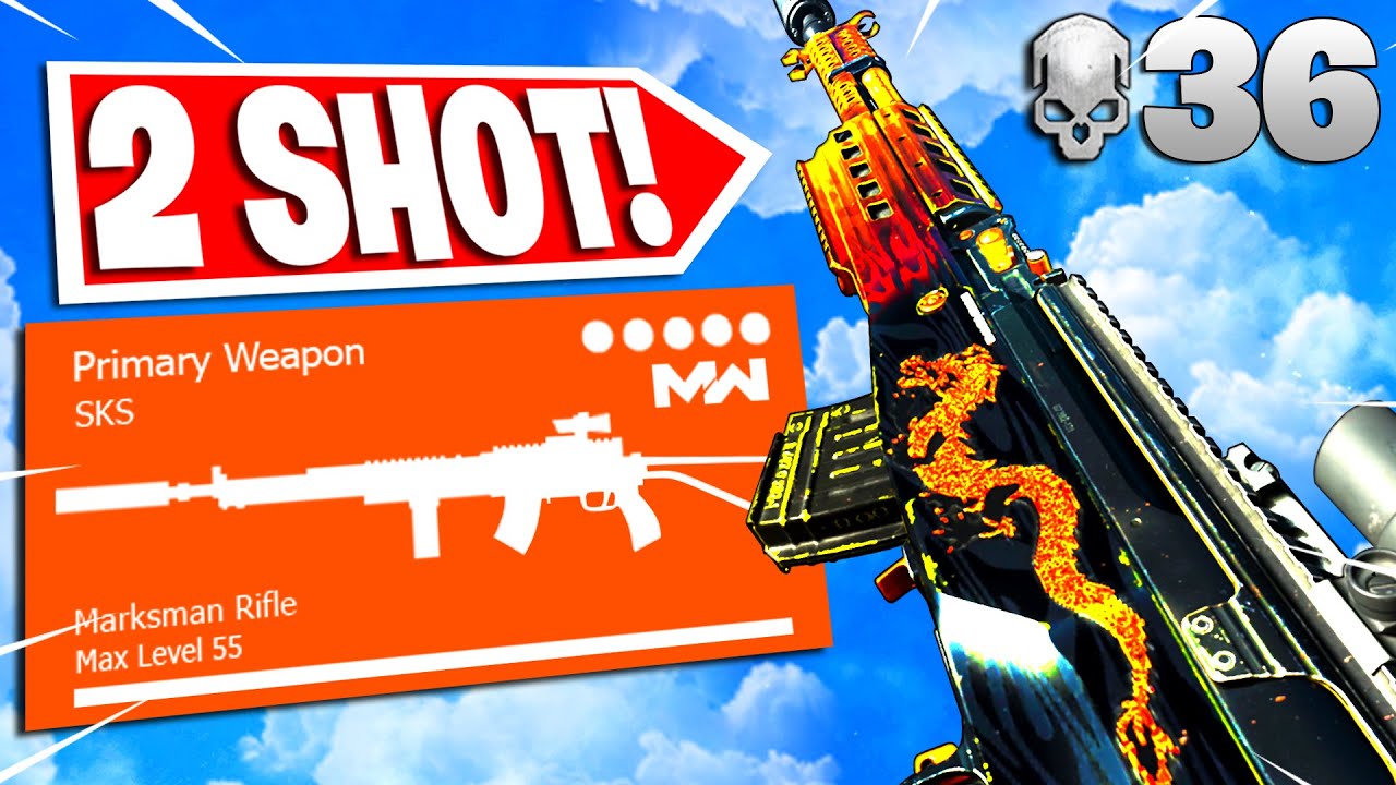 the *2 SHOT* SKS CLASS is BROKEN in WARZONE SEASON 6! (BEST SKS CLASS SETUP/LOADOUT!)