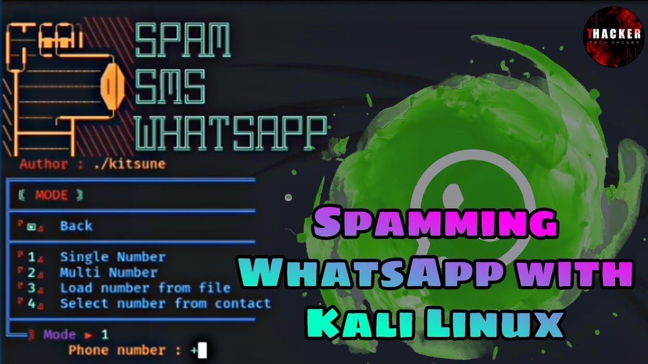 SMS & WhatsApp Spoofing Using Kali Linux | Send Spoofed WhatsApp Messages | WhatsApp Bombing