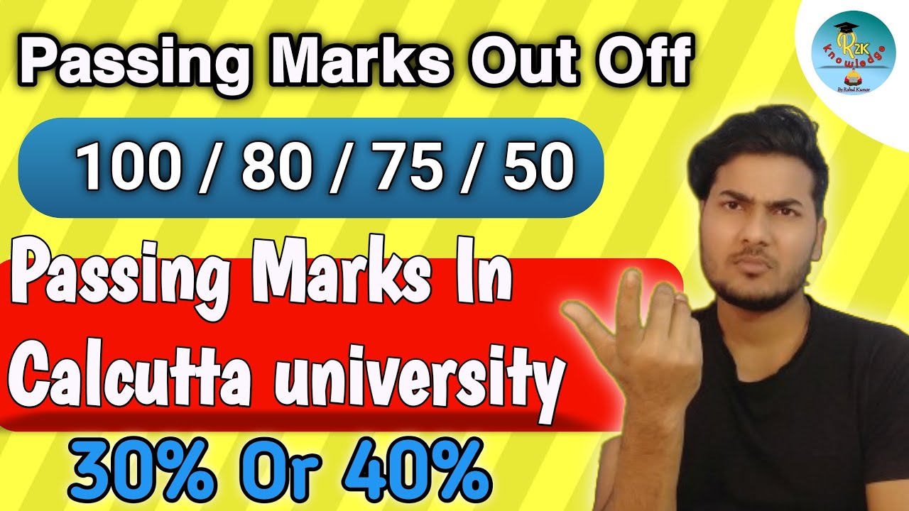 PASSING MARKS IN CU | CBCS SYSTEM | Calcutta University Passing Marks In Honours & General paper