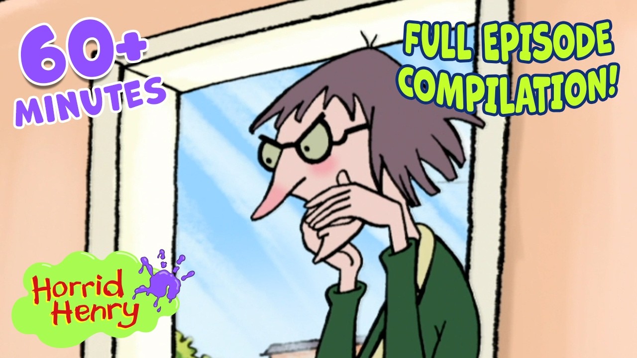 Best of Miss Battle-Axe | Horrid Henry | Season 1 | Themed Clip Compilation | 1+ HOUR