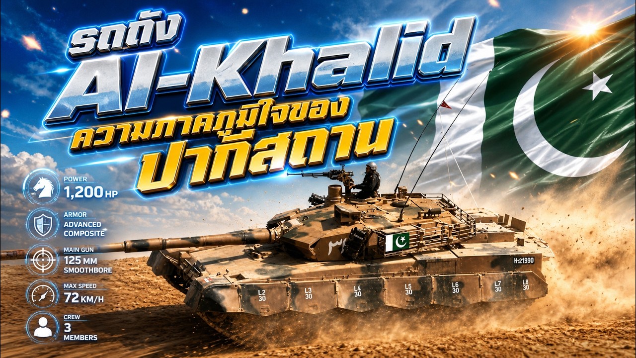 สารคดีประวัติศาสตร์รถถัง Al-Khalid ความภาคภูมิใจของปากีสถาน