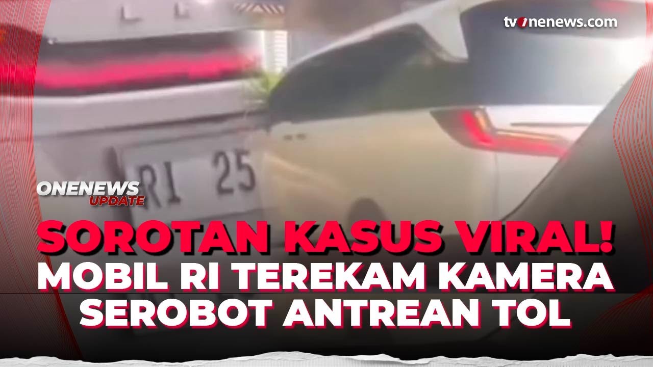 Viral Mobil Berplat RI 25 Terobos Antrean Tol, Polda Metro Jaya Angkat Bicara | OneNews Update
