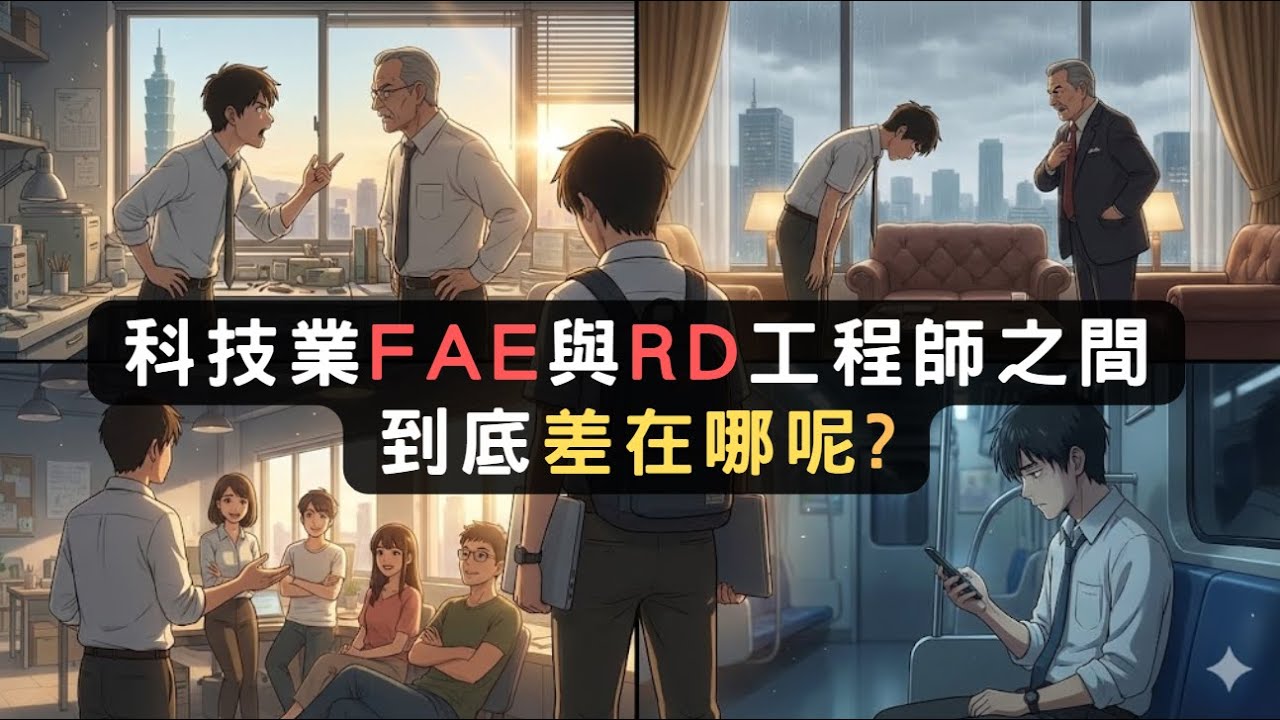 科技業FAE與RD工程師之間，到底差在哪呢?|下班真心話