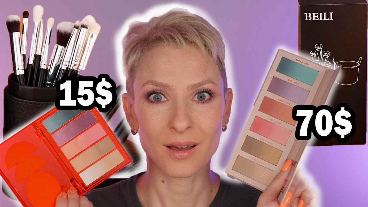 СРАВНЕНИЕ INFLUENCE BEAUTY EKSO NATURAL С HINDASH MONOCHROMANCE GRADIENT PALETTE, КИСТИ BEILI ОБЗОР