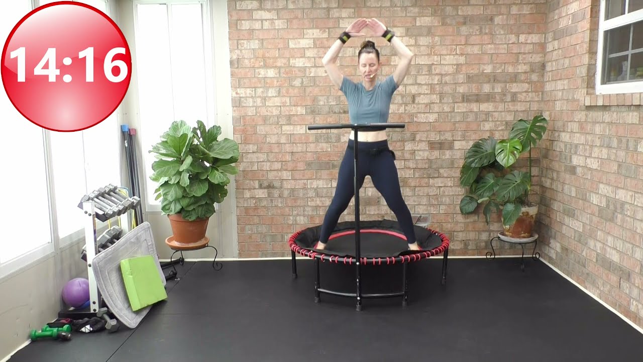 Rebounder  Cardio HIIT -Tabata Strength - Steady State Cardio & Balance Circuit Workout 💥Weight Loss