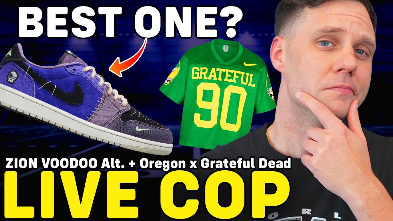 LIVE COP: AIR JORDAN 1 LOW VOODOO & NIKE GRATEFUL DEAD!