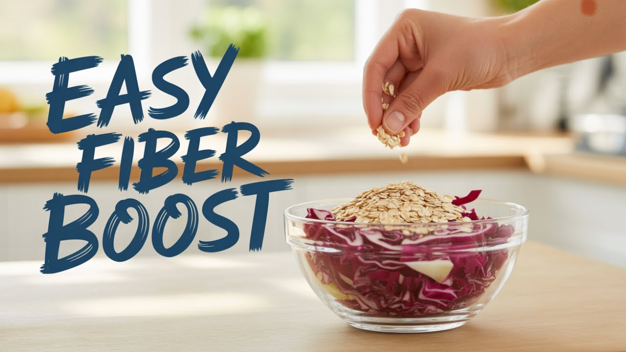Healthy Cabbage Oatmeal Fufu | Red & White Cabbage Recipe for Weight!