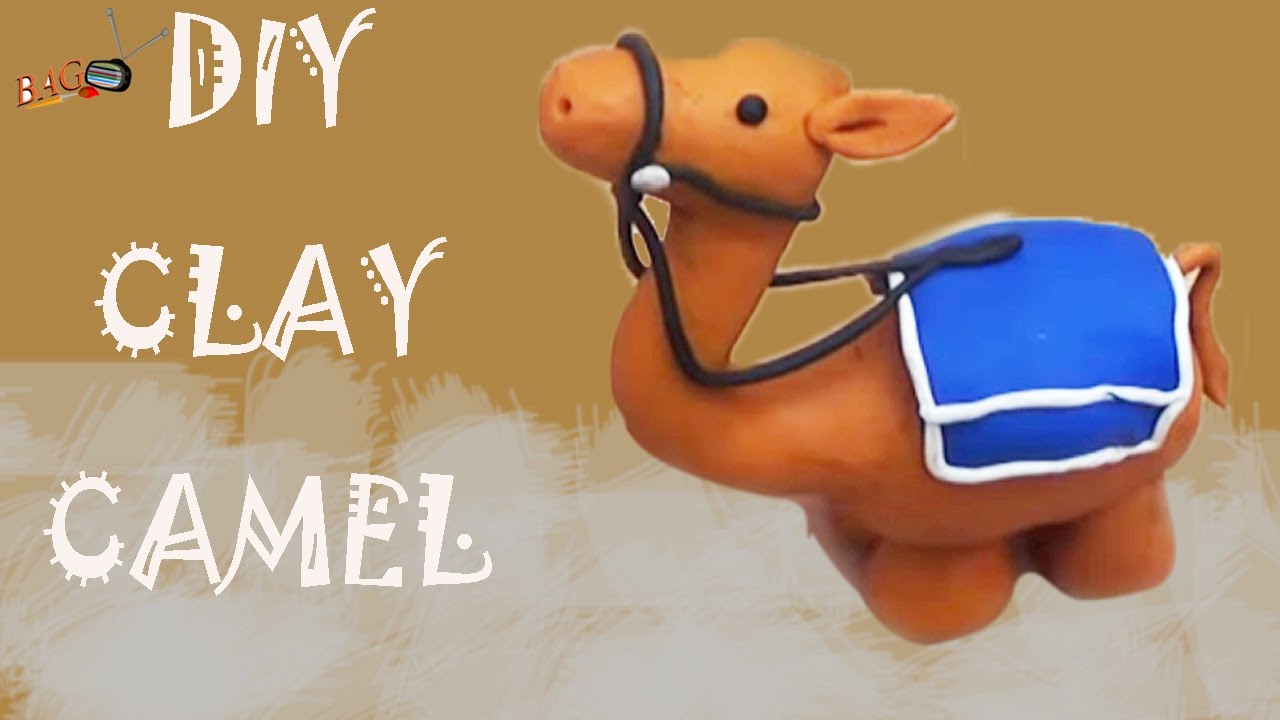 PLAY  DIY  CLAY LITTLE CAMEL : How To Make Modelling Clay Art
