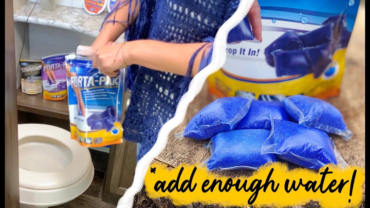How to use an RV black holding tank deodorizer