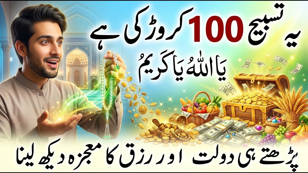 Yeh Tasbeeh 100 Crore Se Bhi Qeemti 💫 “Ya Allahu Ya Kareemu” Ka Powerful Amal