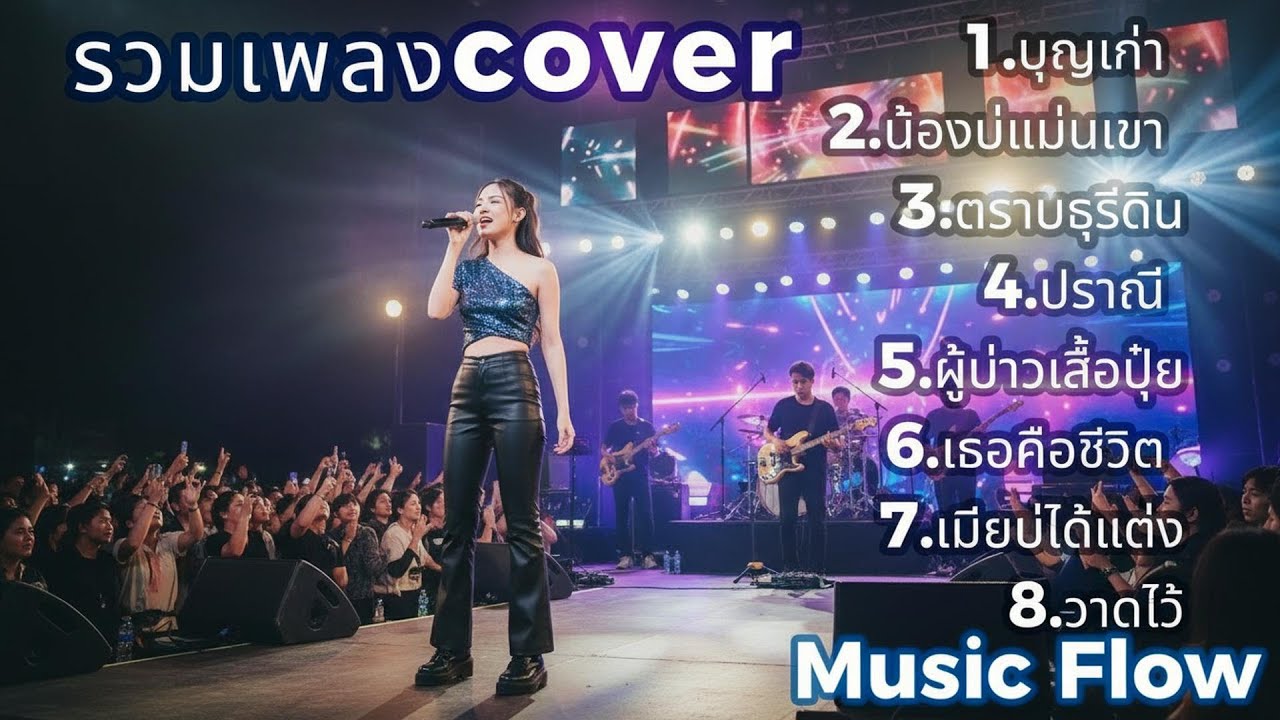 รวมเพลง Cover อะคูสติกเพราะๆ ฟังยาวไม่มีพัก | Music Flow