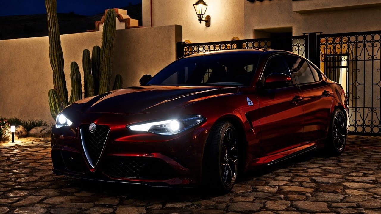 4K RELAXING DRIVE | Alfa Romeo Giulia Quadrifoglio | Pure V6 Bi-Turbo Sound | Italian Coast Cruise 