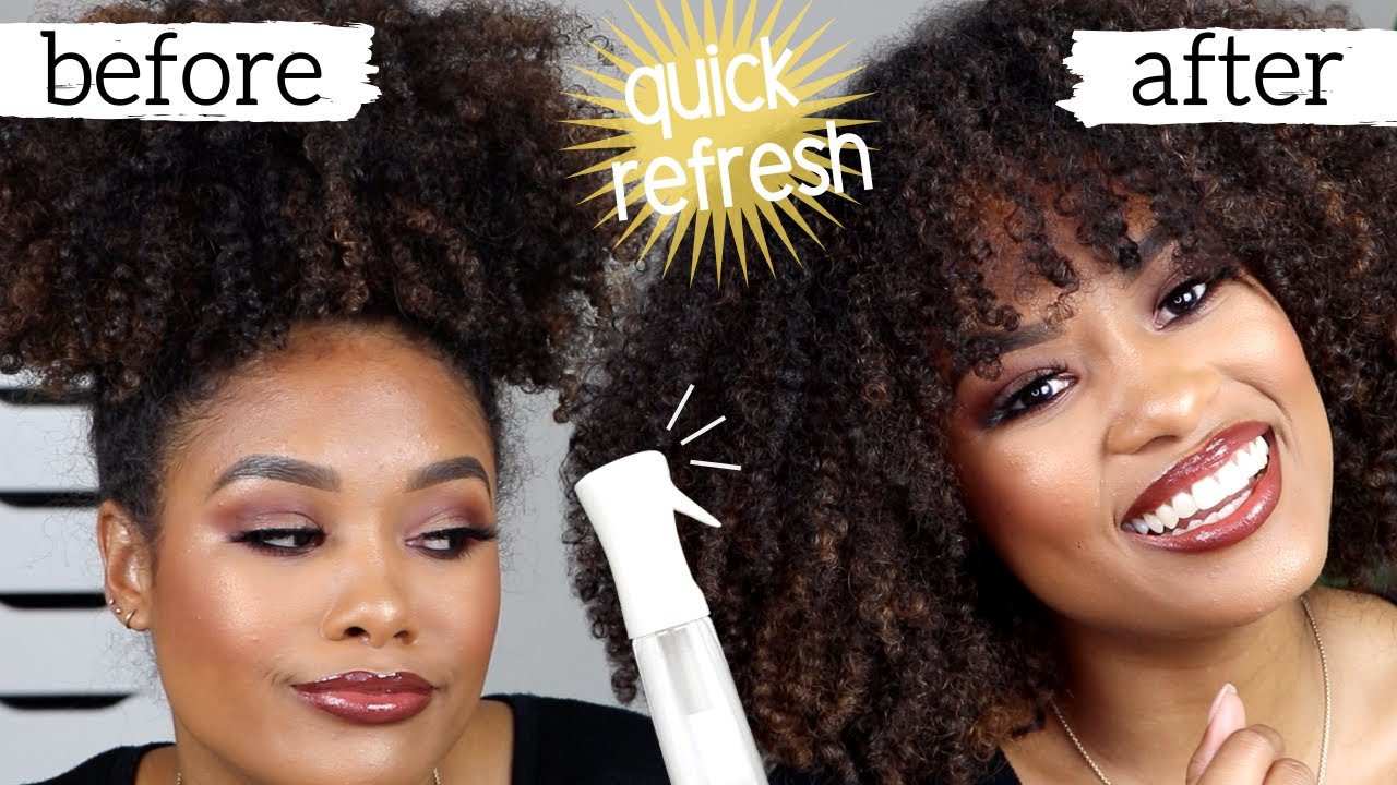how I quickly refresh my curls during the week | natural hair tutorial