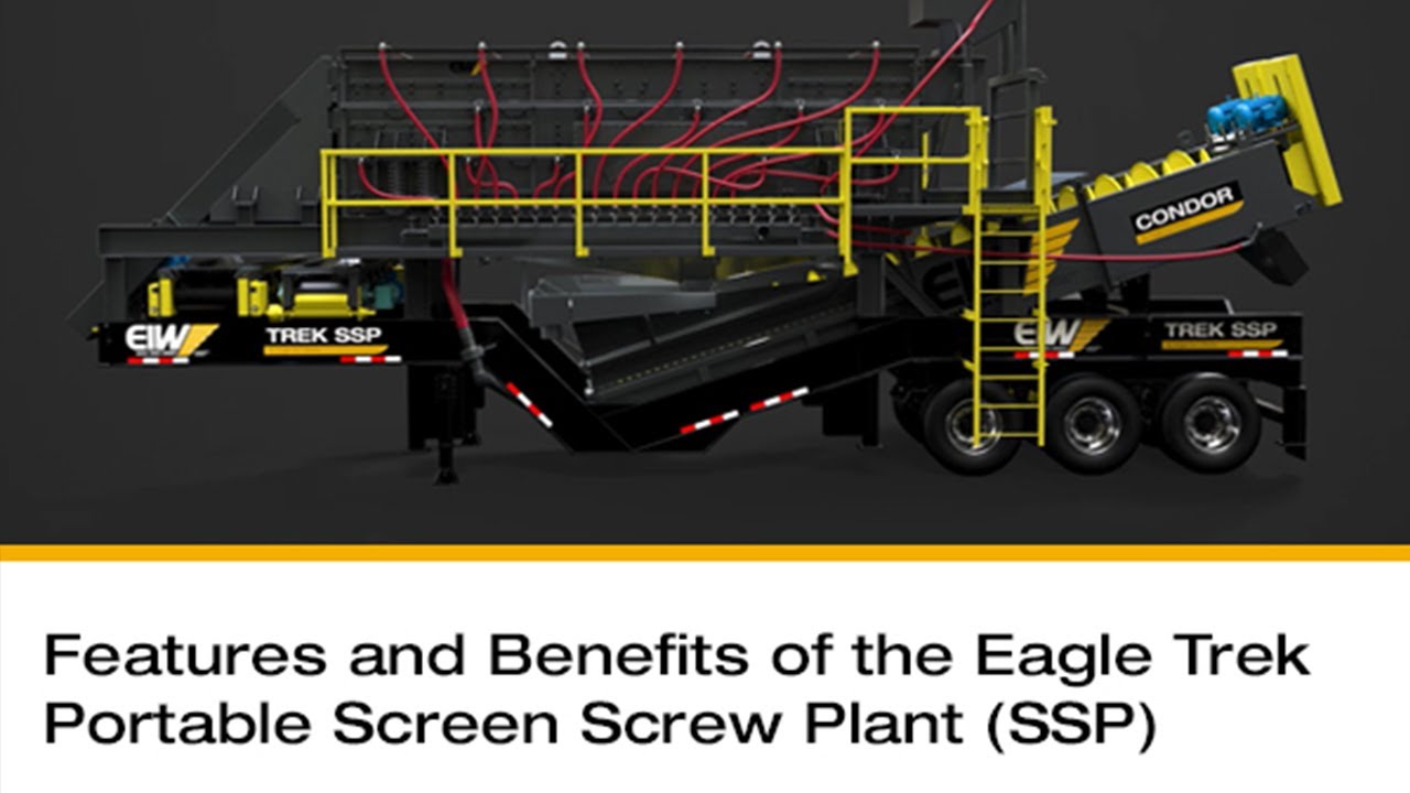 Features and Benefits of Eagle Iron Woks' Eagle Trek Portable Screen Screw Plant (SSP)