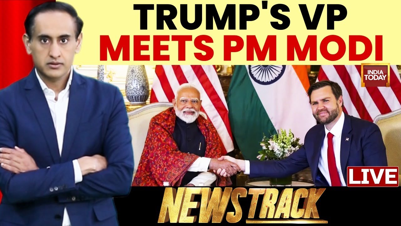 NewsTrack with Rahul Kanwal LIVE: PM Modi Hosts JD Vance & Family In Delhi | JD Vance In India LIVE