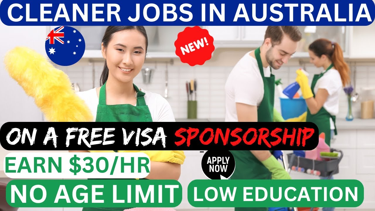 Cleaner Jobs in Australia with FREE Visa Sponsorship | Housekeeping in Australia| Move with Family