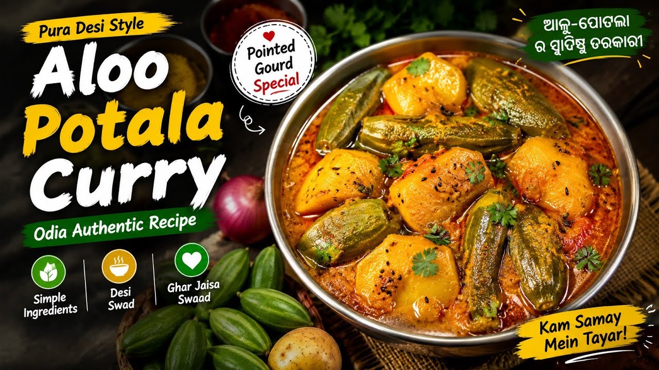Aloo Potala Curry Pura Desi Style||Odia Authentic#PointedGourdRecipe#AluPotalaCurryRecipe#ParwalReci