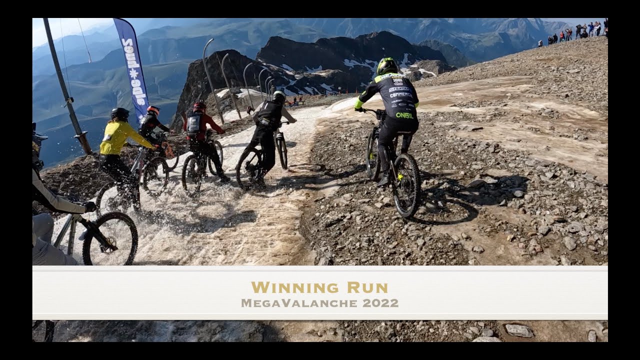 Megavalanche 2022 final / winning run / full race / Stefan Peter