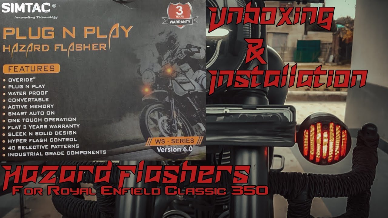 Best Hazard Flashers For Royal Enfield Classic 350 | PLUG AND PLAY