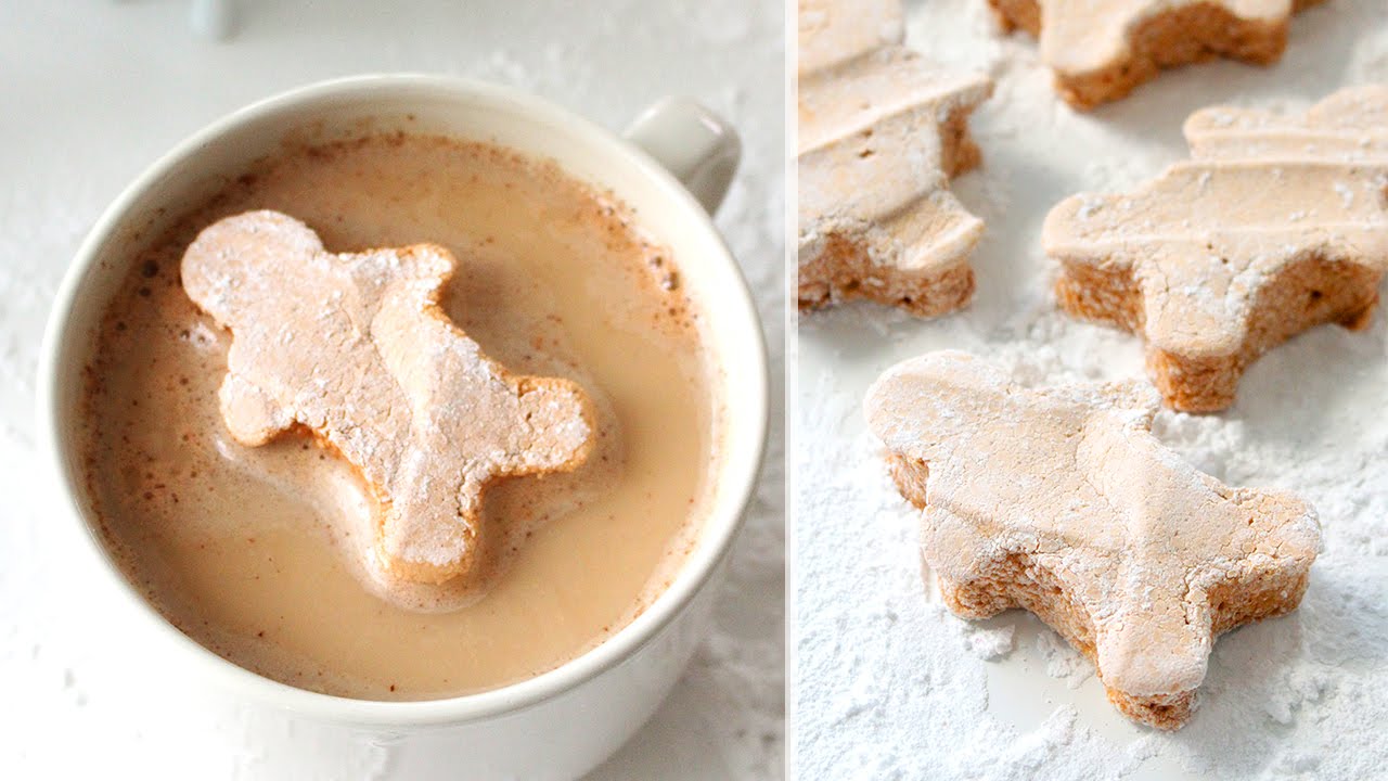（日本語）Gingerbread Man Marshmallows | ジンジャーブレッドマンのマシュマロ