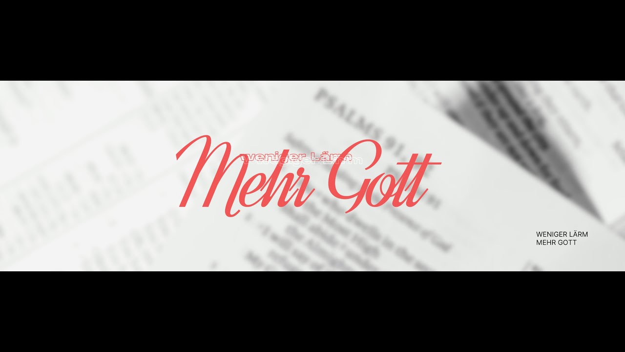 Warum wir beten - Weniger Lärm Mehr Gott - Teil 3