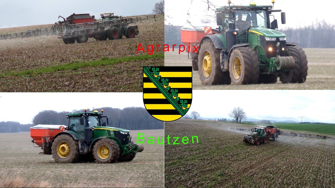 Düngen 2025 #1 || Fendt 942 Vario & John Deere 7310 R mit Rauch Düngerstreuern