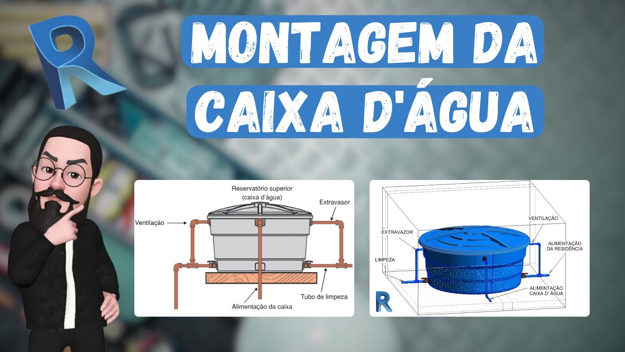 Dimensionamento e Montagem da Caixa D' Água Tigre no REVIT - Aula 01 - Projeto Hidráulico REVIT MEP