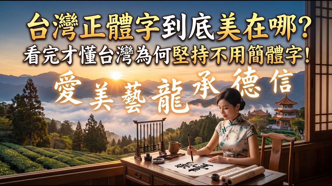 繁體字到底美在哪？看完才懂台灣為何堅持不用簡體！看懂繁體字的那一刻，我真的被震撼了&hellip;