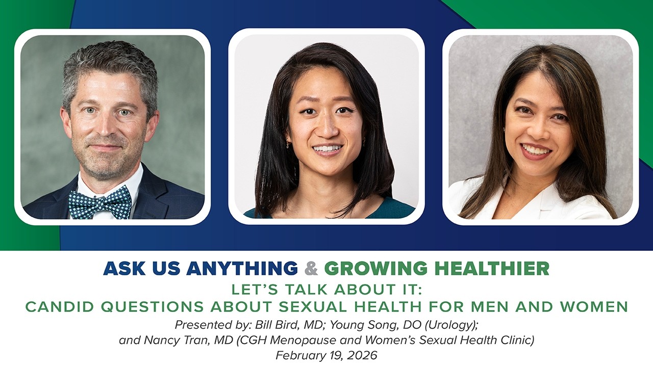 Ask Us Anything/Growing Healthier: Candid Questions About Sexual Health for Men and Women (Part 159)