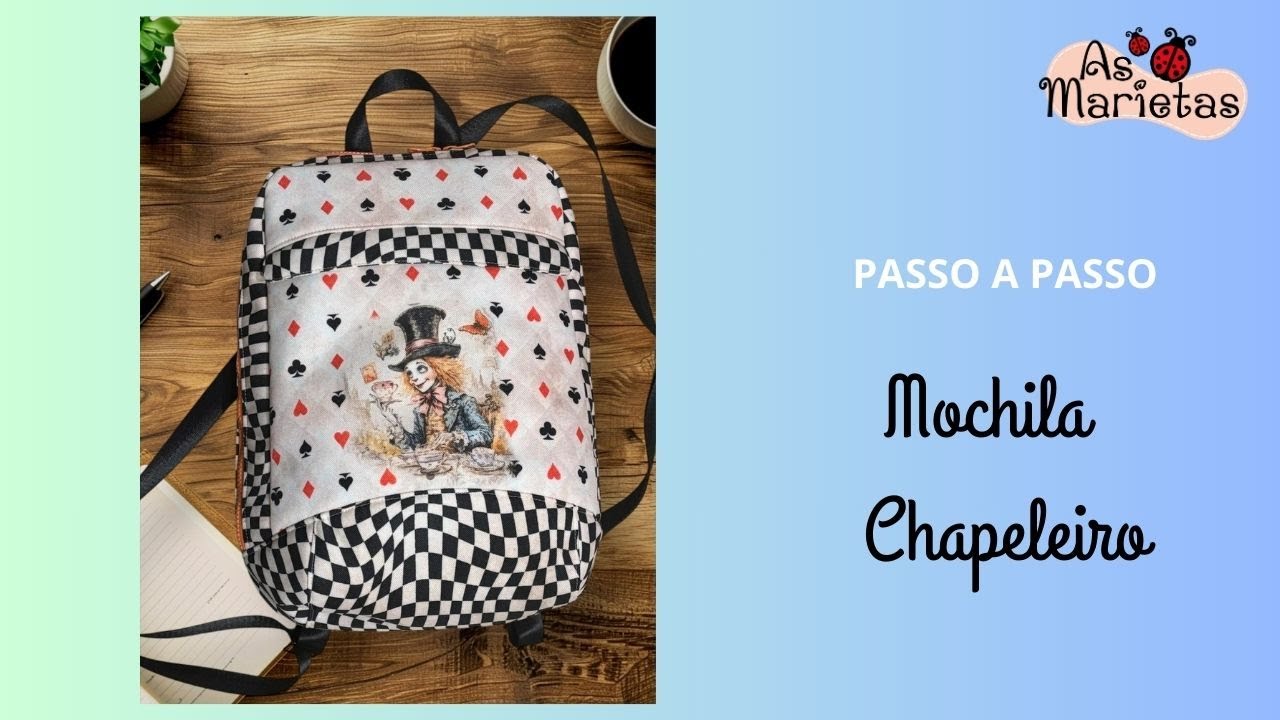Mochila Painel Rainha de Copas