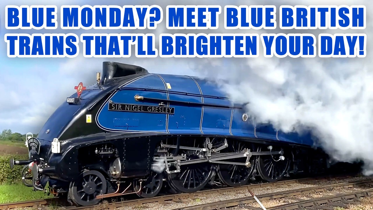BLUE MONDAY MEGA MIX | Trains to cure the January Blues | A compilation of trains in blue liveries!