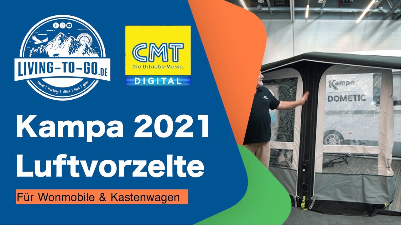 Dometic Kampa Luftvorzelte für Wohnmobile, Kastenwagen und Wohnwagen.