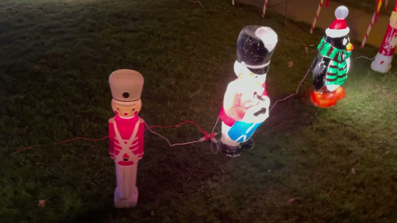 A HUGE Vintage Christmas Blow Mold Collection! Santa Claus Reindeer Elves Frosty Snowman! AMAZING