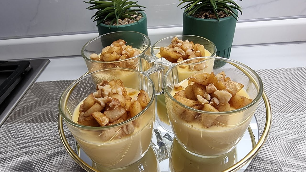 У тебя есть молоко и 2 яблока!! приготовить вкуснейший десерт без духовки. 485