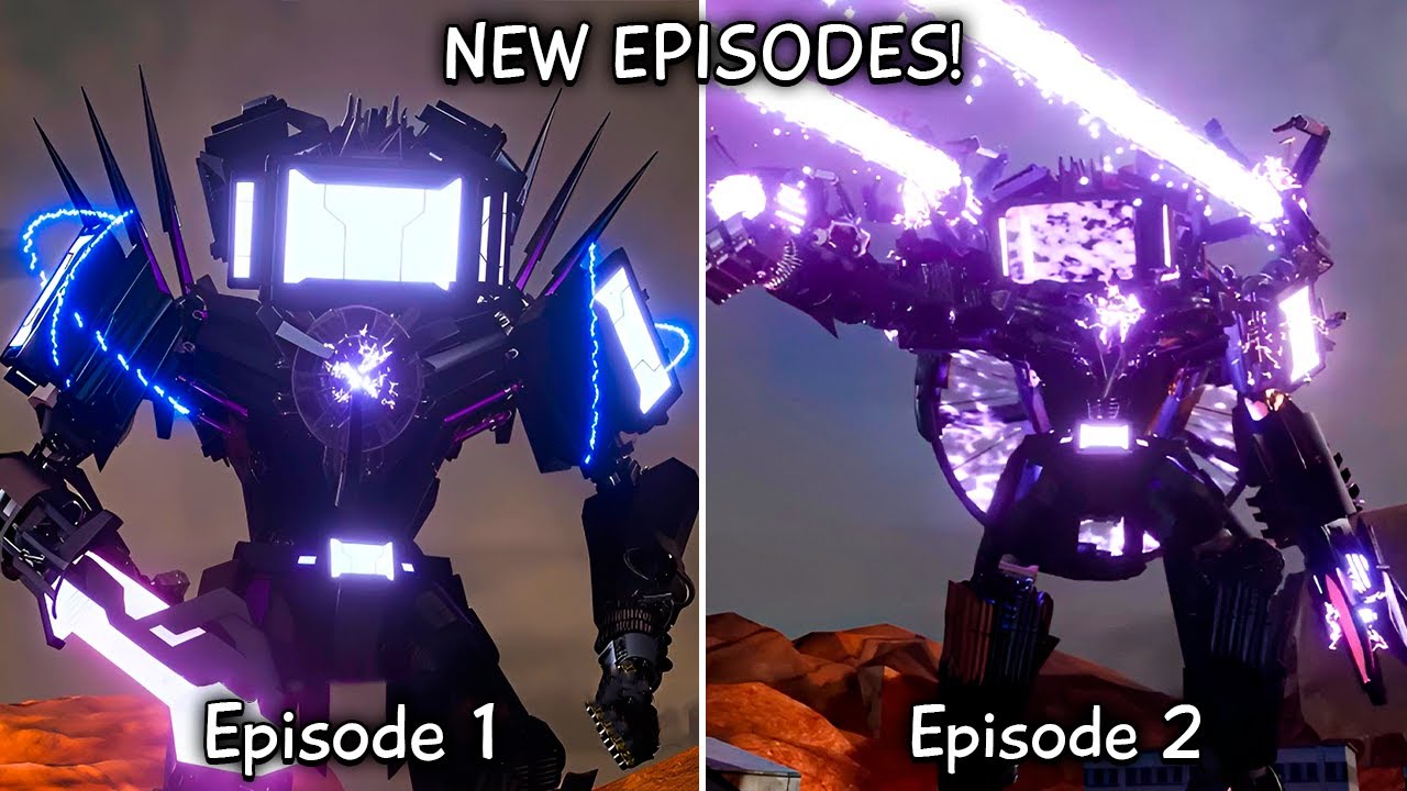 Skibidi Transformers 1 - 2 All Episodes (60 FPS REMASTERED) Upgraded Titan TV Man (Episode 3?)