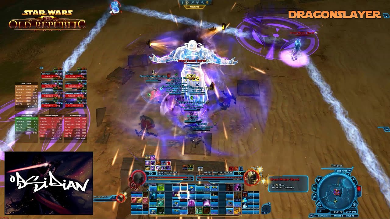 SWTOR Dragonslayer | Lightning Sorc | SnV NiM Styrak 5.10a