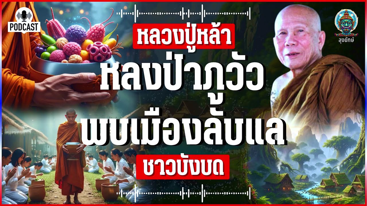 หลวงปู่หล้า เรื่องจริงที่ถูกบันทึกไว้ ธุดงค์หลงป่าภูวัว พบ เมืองลับแล ของชาวบังบด | ลุงยักษ์