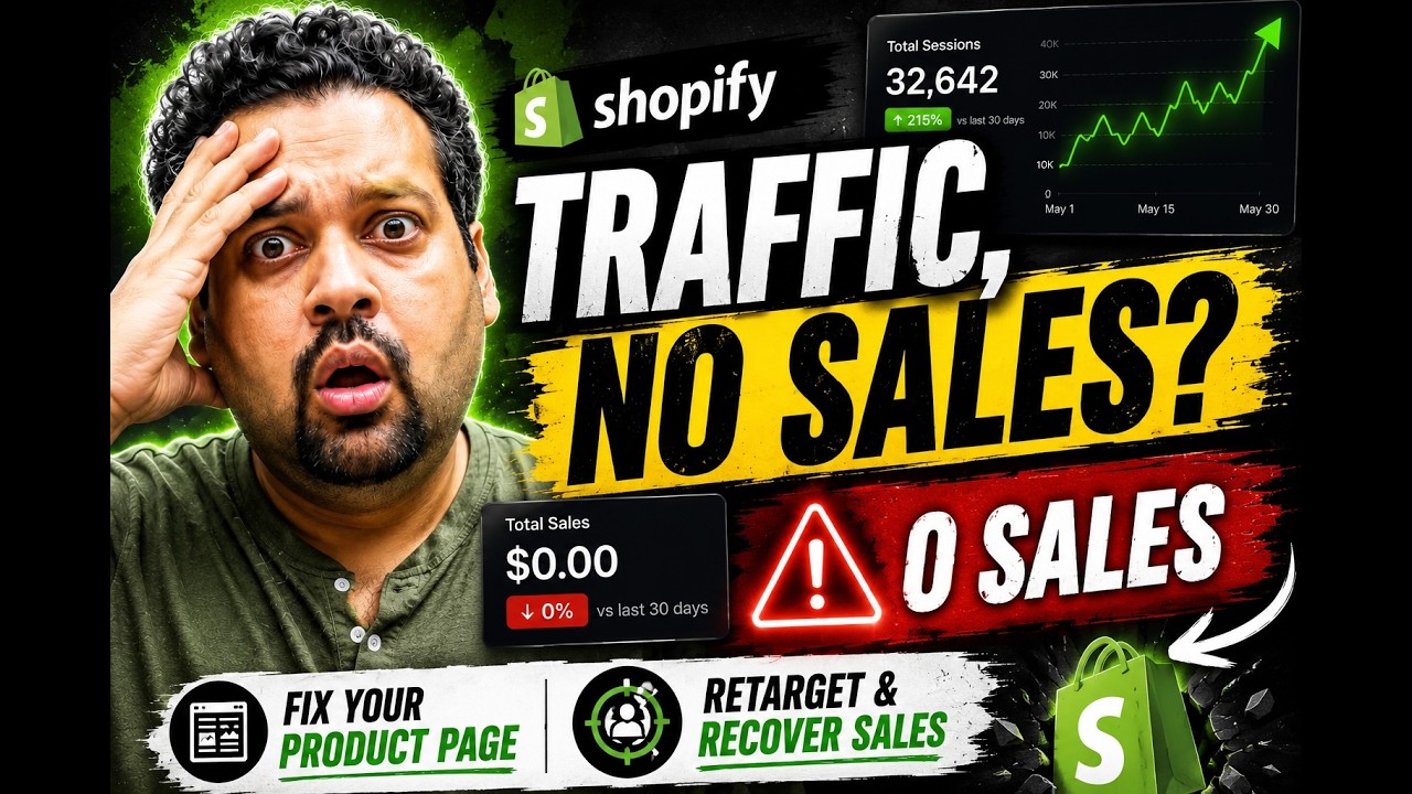 Shopify Store Getting Traffic But No Sales? Fix Your Product Page & Retargeting Strategy [G Ads/Meta