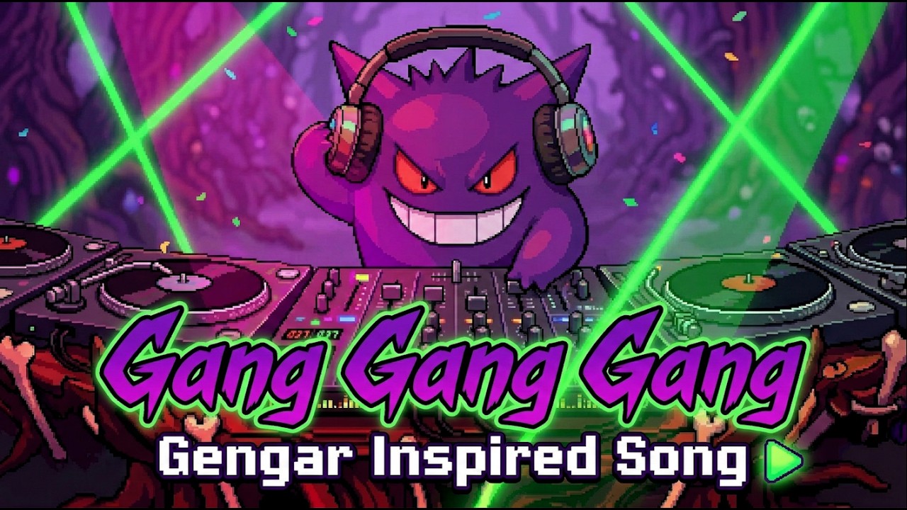 Gang Gang Gang  | Pok&eacute;mon Gengar Inspired Song (Feat. @Hybridyork) #sunoai
