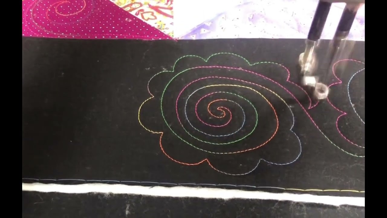 LongArmer: Swirls & Petals Border by Holly Williams Sosa