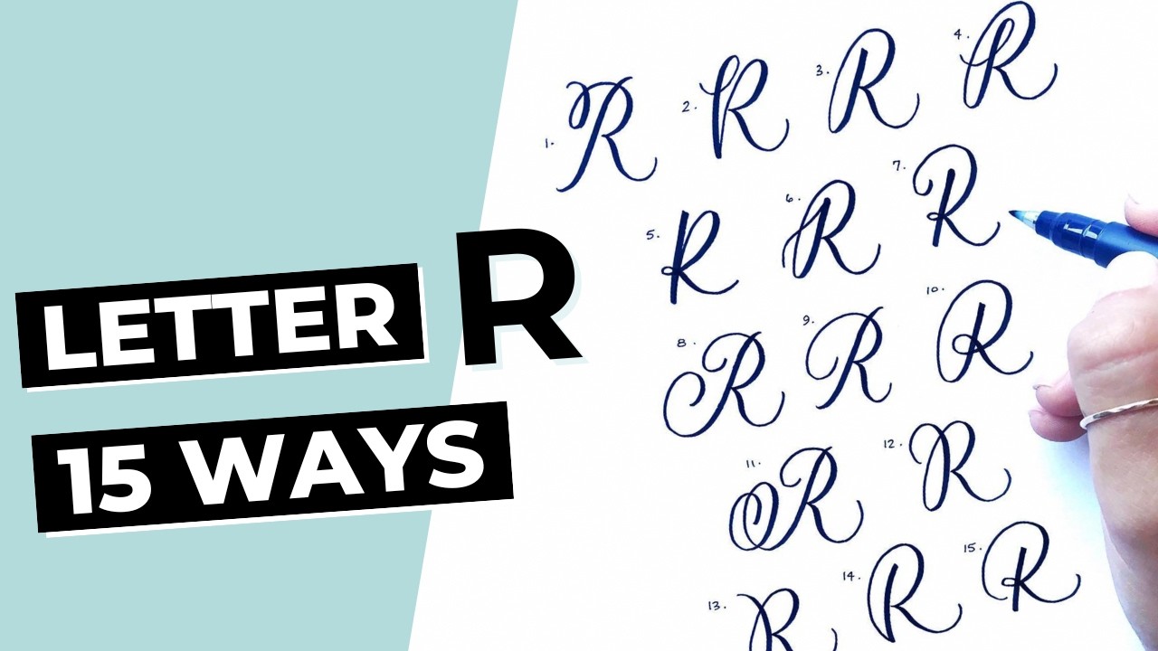 15 Ways To Write The Letter "R" in Brush Calligraphy