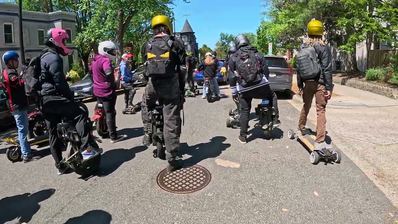 DCesk8 PEV rideout - RFK Stadium to Union station - 71 degrees - Part 2