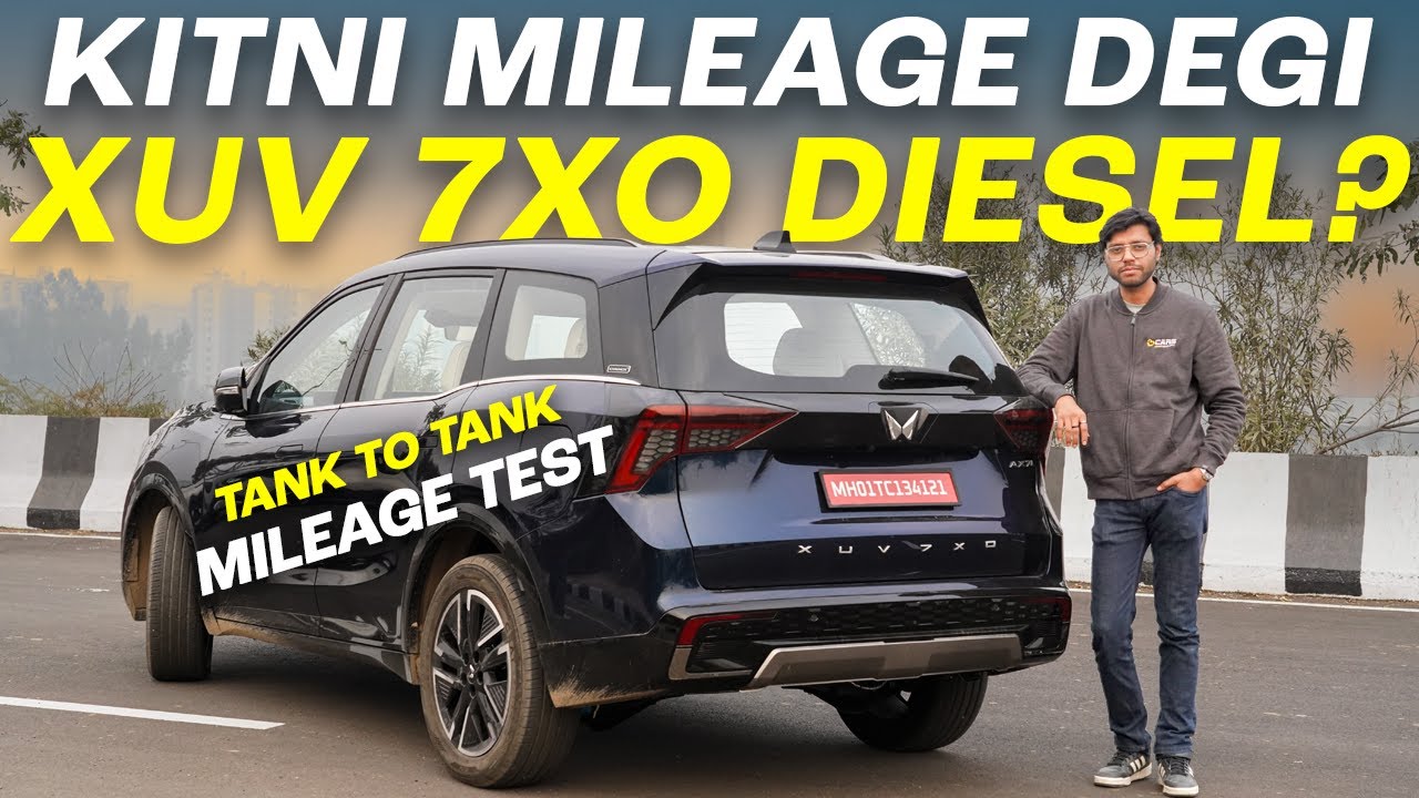 Mahindra XUV 7XO Diesel Automatic Mileage Test using Tank-to-tank Method w/ Drive Impressions